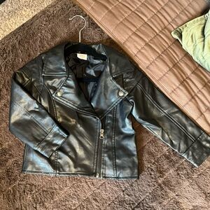 Wonder Nation Black Faux Leather Jacket